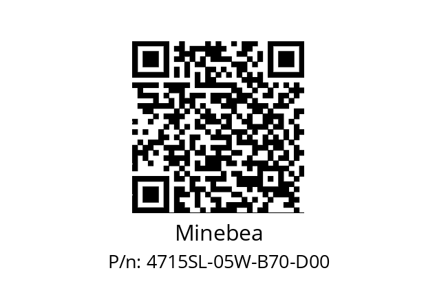   Minebea 4715SL-05W-B70-D00