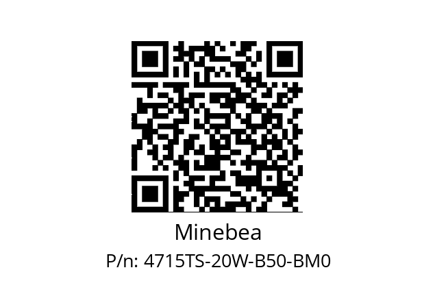   Minebea 4715TS-20W-B50-BM0