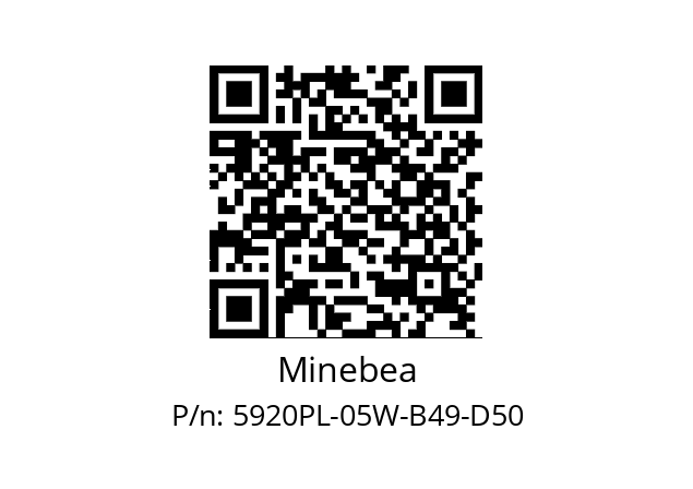   Minebea 5920PL-05W-B49-D50