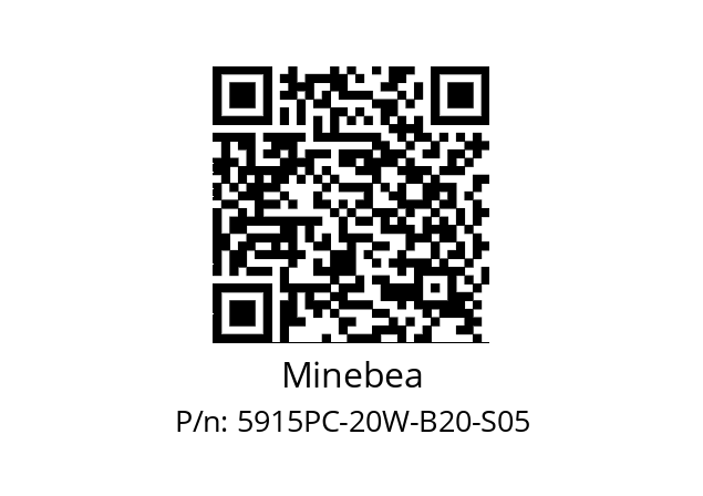   Minebea 5915PC-20W-B20-S05