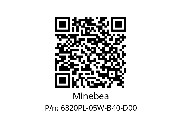   Minebea 6820PL-05W-B40-D00