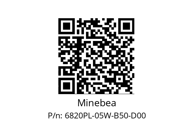   Minebea 6820PL-05W-B50-D00