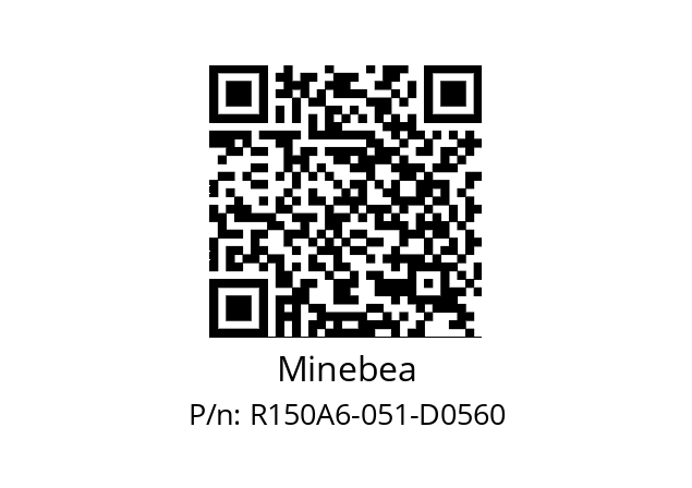   Minebea R150A6-051-D0560