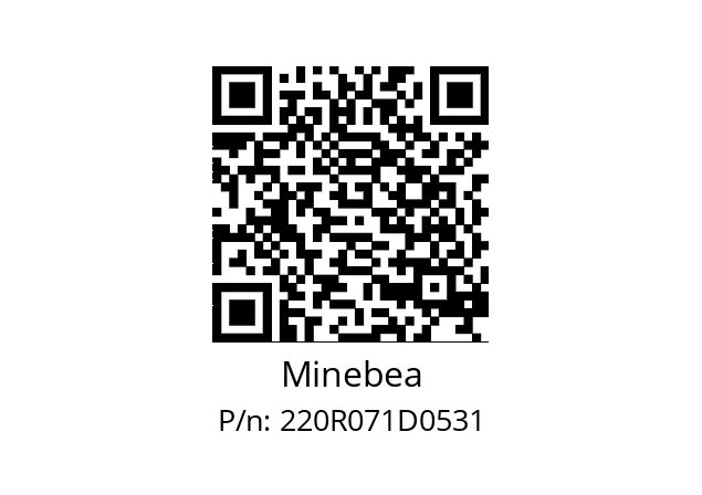   Minebea 220R071D0531