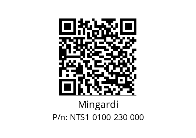   Mingardi NTS1-0100-230-000