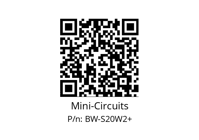   Mini-Circuits BW-S20W2+