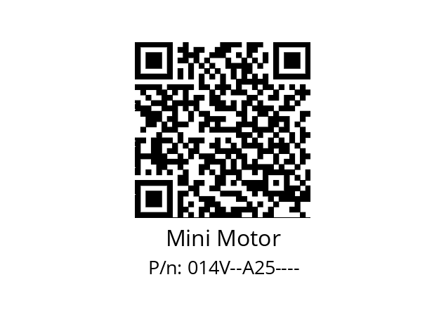   Mini Motor 014V--A25----