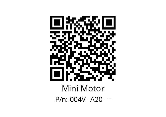   Mini Motor 004V--A20----