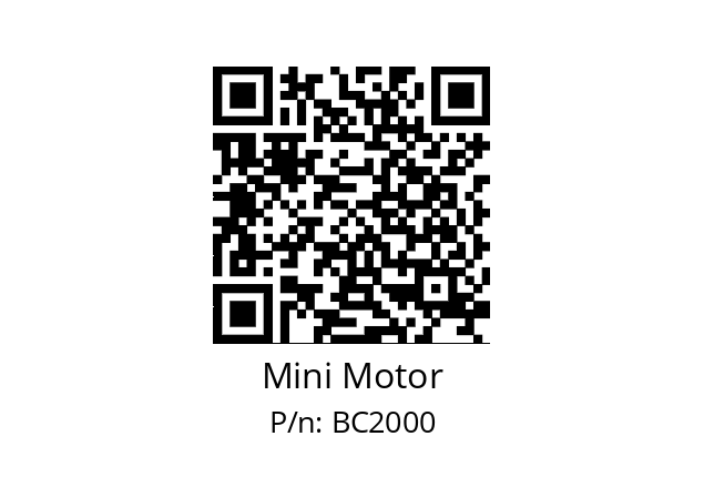   Mini Motor BC2000