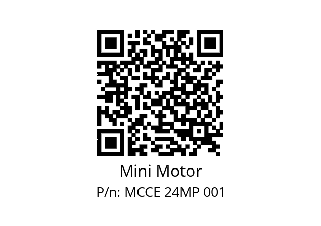   Mini Motor MCCE 24MP 001