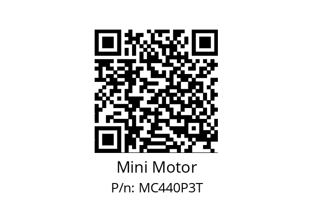   Mini Motor MC440P3T