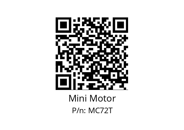   Mini Motor MC72T