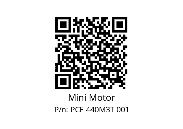   Mini Motor PCE 440M3T 001