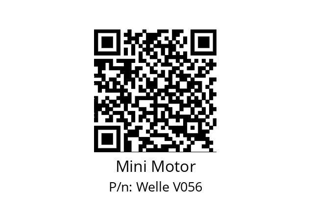   Mini Motor Welle V056