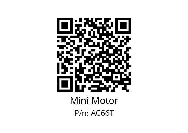   Mini Motor AC66T