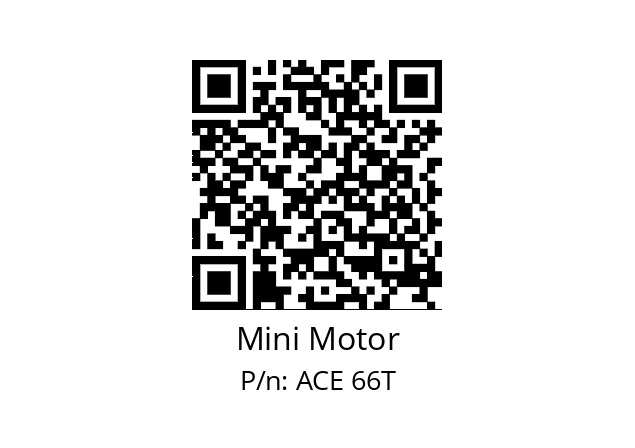   Mini Motor ACE 66T