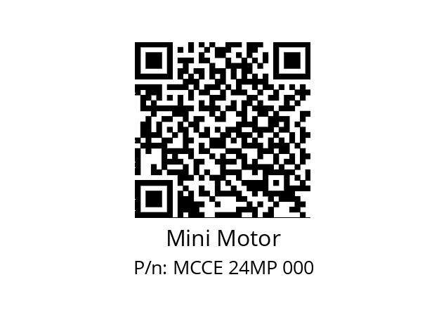   Mini Motor MCCE 24MP 000