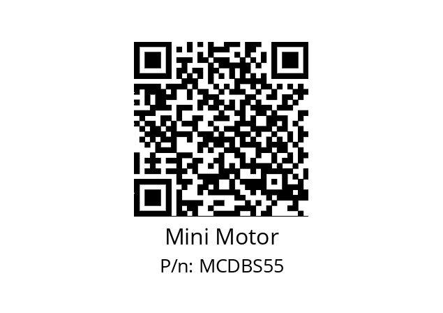   Mini Motor MCDBS55