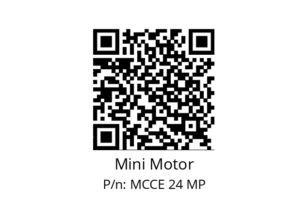   Mini Motor MCCE 24 MP