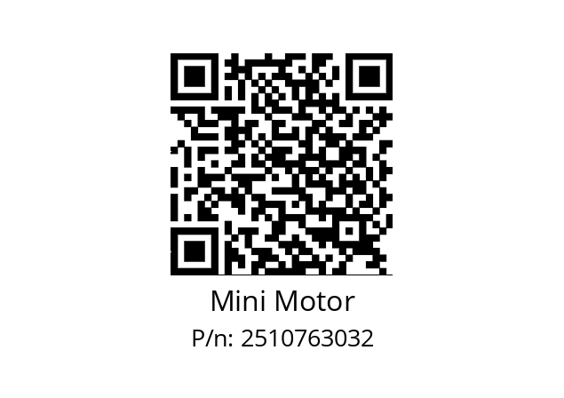   Mini Motor 2510763032