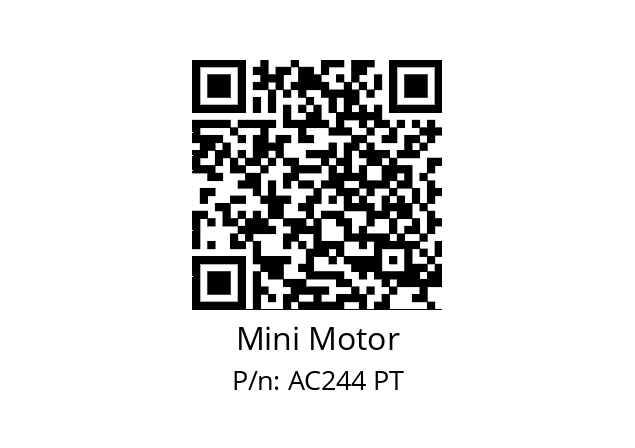   Mini Motor AC244 PT