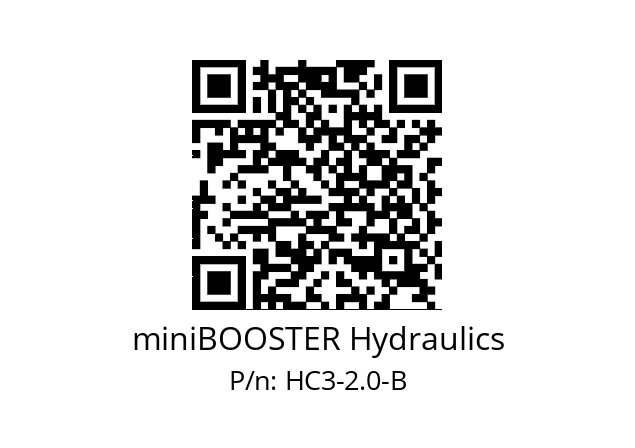   miniBOOSTER Hydraulics HC3-2.0-B