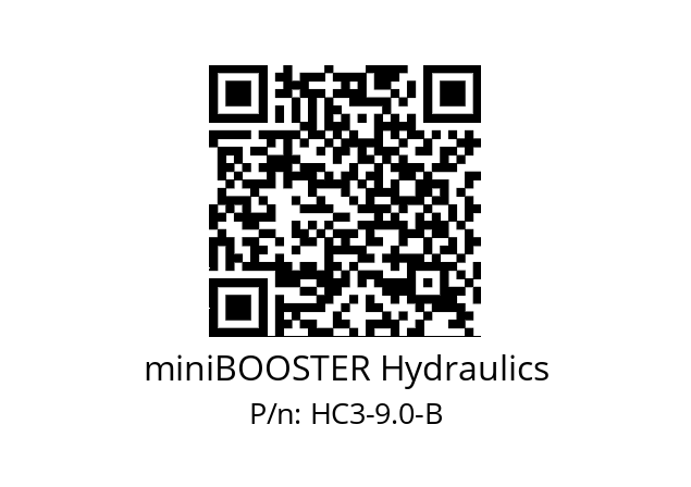   miniBOOSTER Hydraulics HC3-9.0-B