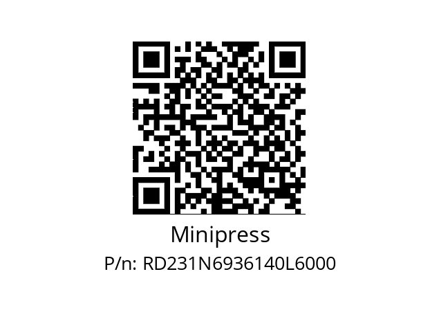   Minipress RD231N6936140L6000