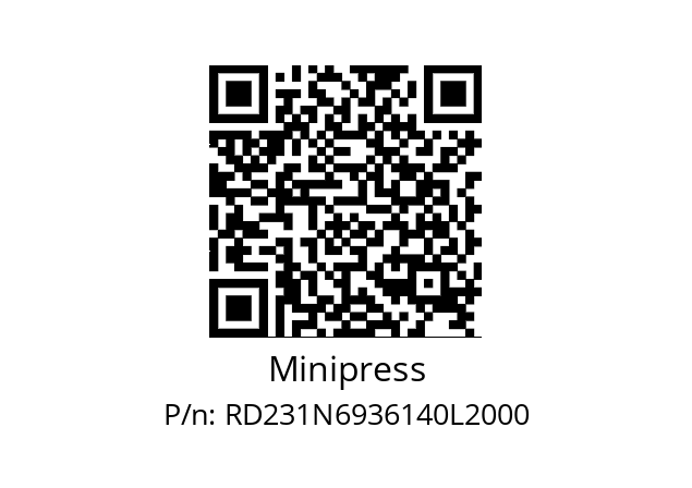   Minipress RD231N6936140L2000