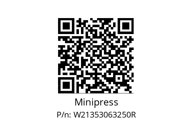   Minipress W21353063250R