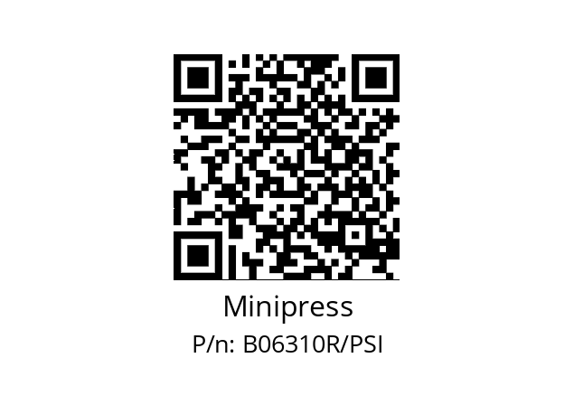   Minipress B06310R/PSI