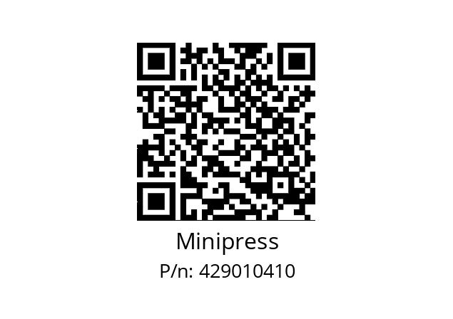   Minipress 429010410