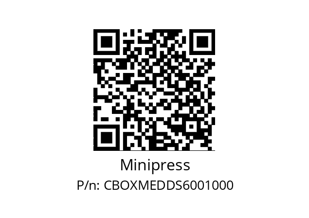   Minipress CBOXMEDDS6001000