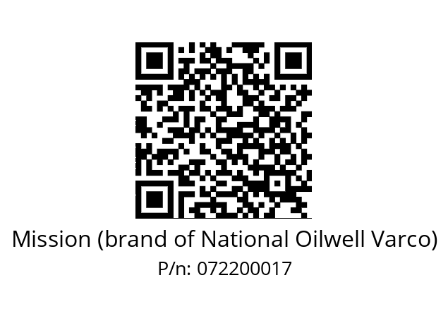   Mission (brand of National Oilwell Varco) 072200017