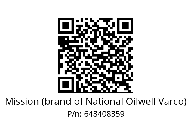   Mission (brand of National Oilwell Varco) 648408359