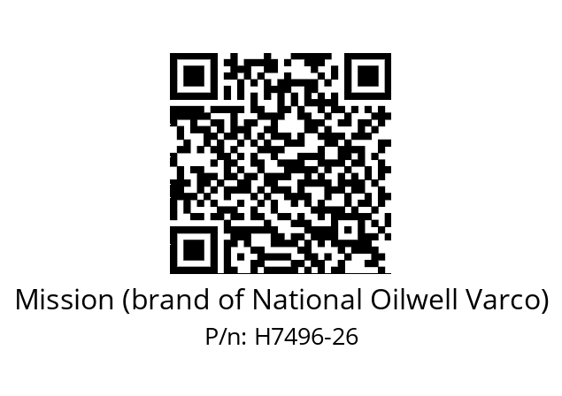   Mission (brand of National Oilwell Varco) H7496-26