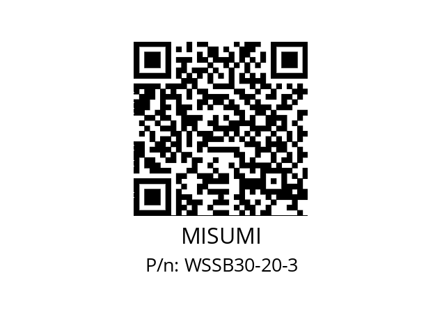   MISUMI WSSB30-20-3