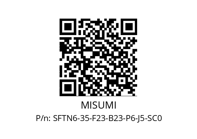   MISUMI SFTN6-35-F23-B23-P6-J5-SC0