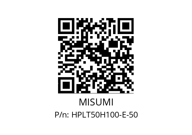   MISUMI HPLT50H100-E-50