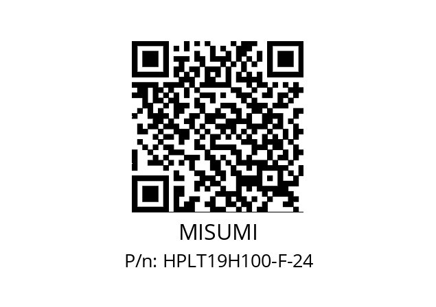   MISUMI HPLT19H100-F-24