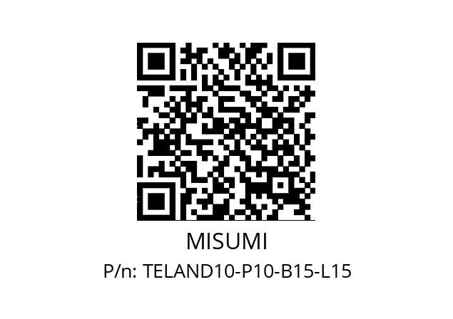   MISUMI TELAND10-P10-B15-L15