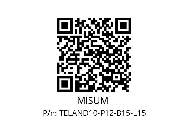   MISUMI TELAND10-P12-B15-L15