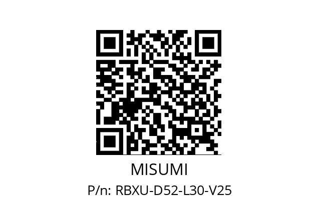   MISUMI RBXU-D52-L30-V25