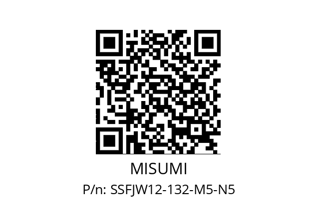   MISUMI SSFJW12-132-M5-N5