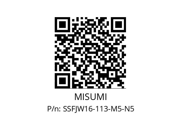   MISUMI SSFJW16-113-M5-N5