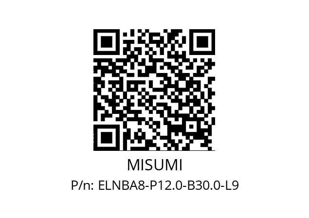   MISUMI ELNBA8-P12.0-B30.0-L9