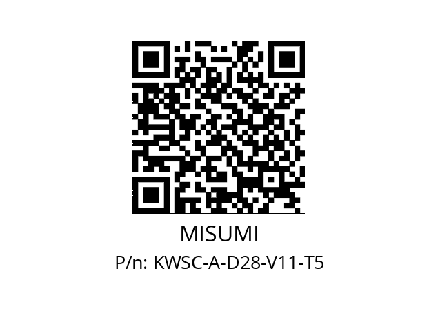   MISUMI KWSC-A-D28-V11-T5