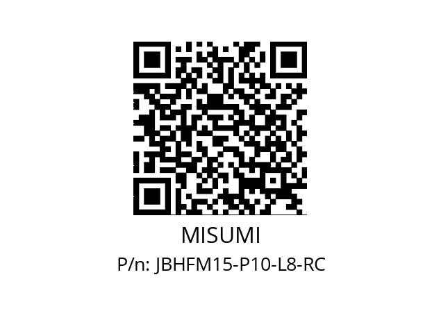   MISUMI JBHFM15-P10-L8-RC