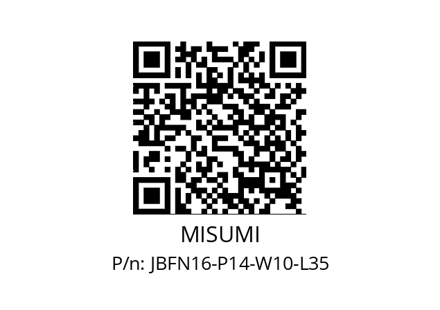   MISUMI JBFN16-P14-W10-L35