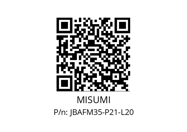   MISUMI JBAFM35-P21-L20